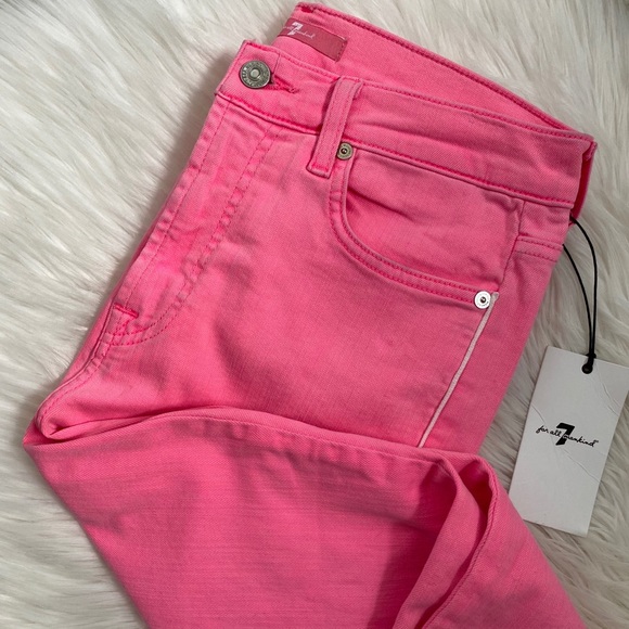 7 For All Mankind | Jeans | Neon Pink 7 